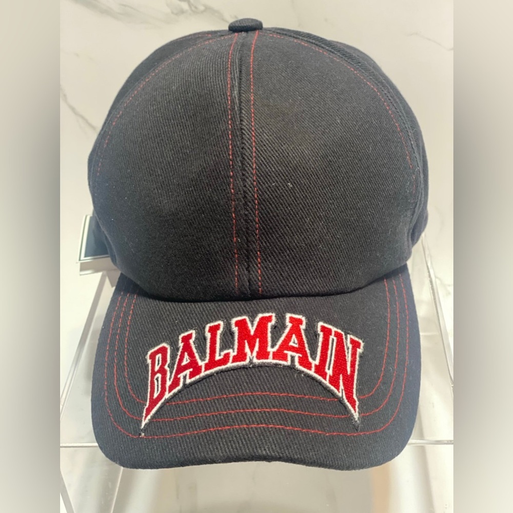 Balmain Elegant Black Headwear